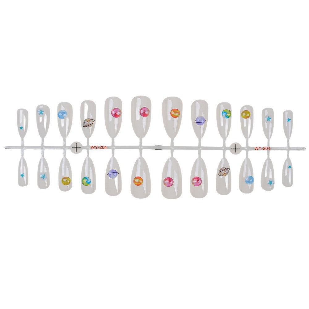 Artistic Press-On Nail Art Set Stornfield