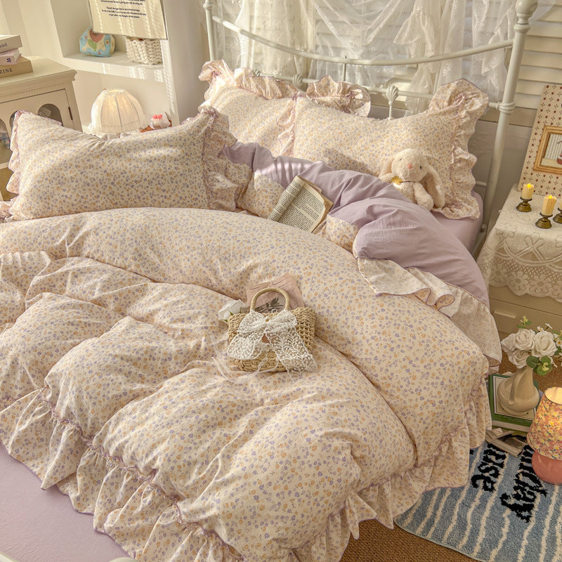 Comforting Floral Print Comforter Set
