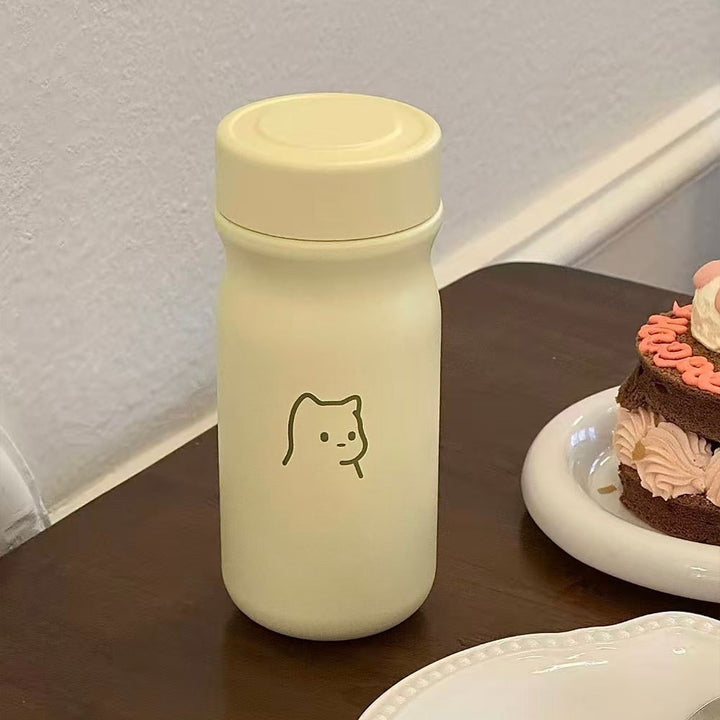 Women's insulated drinking bottle with secure flip lid and stylish animal design Stornfield
