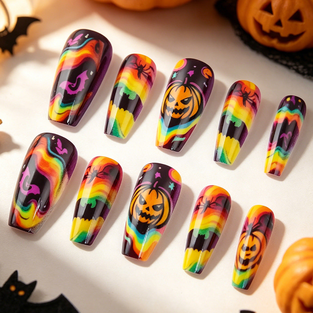 Creative Halloween-Themed Press-On Nails Stornfield