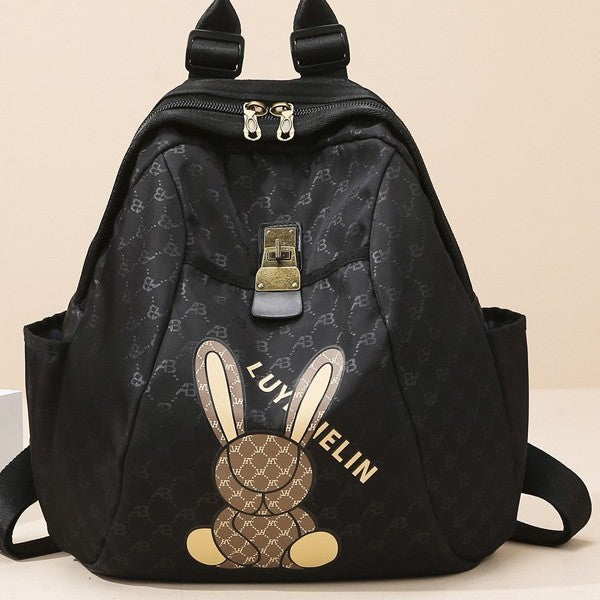 Cute Bunny Print Backpack Stornfield