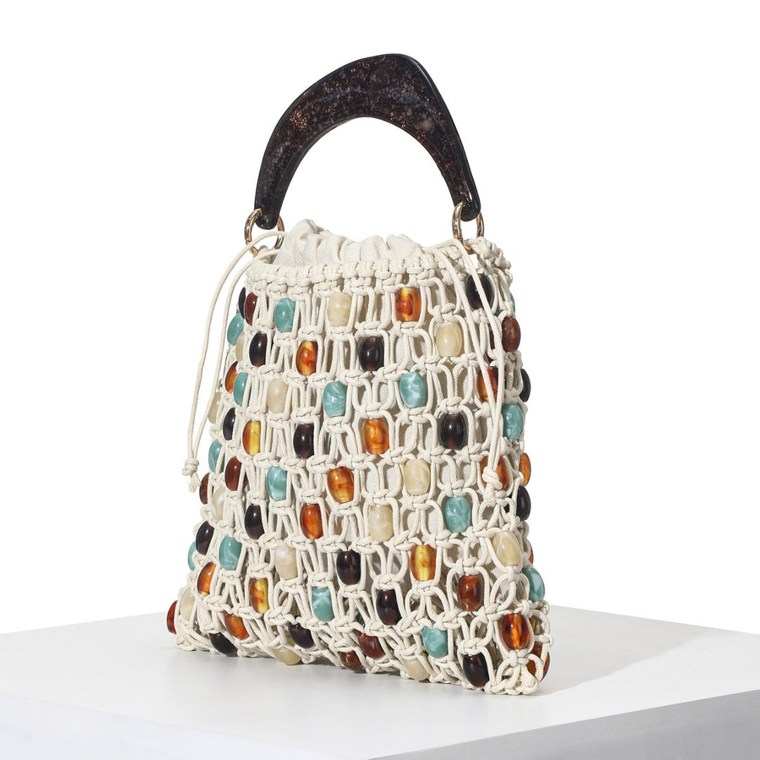 Handcrafted Beaded Tote Bag