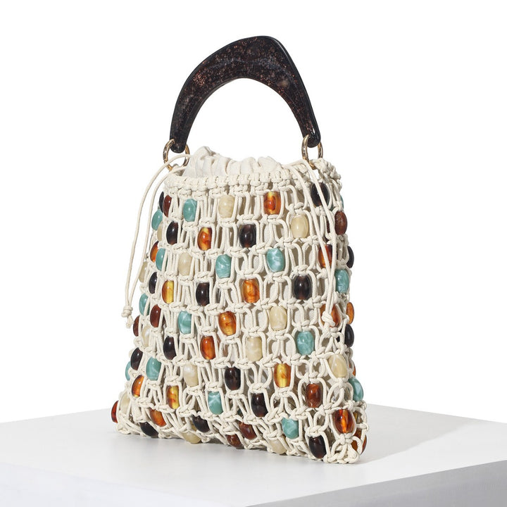 Handcrafted Beaded Tote Bag