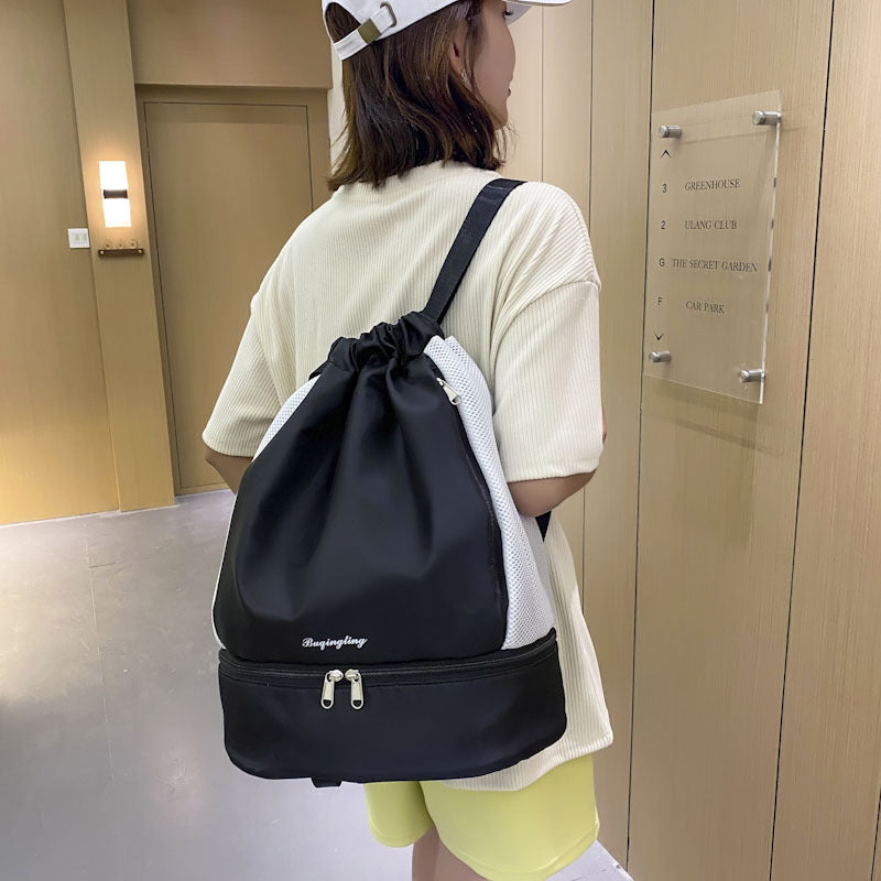 Mesh Drawstring Sports Backpack