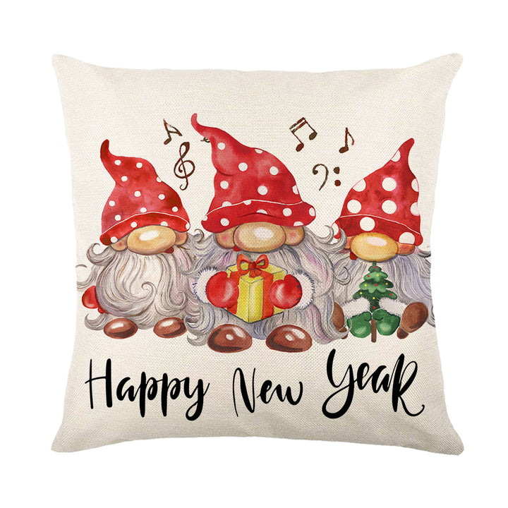 Festive Christmas Tree Decorative Throw Pillow Cover