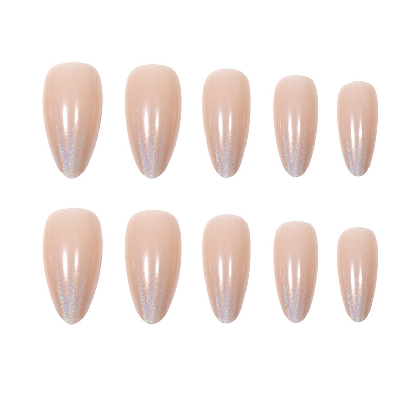 Glamorous Long Stiletto Press-On Nails with Holographic Finish Stornfield