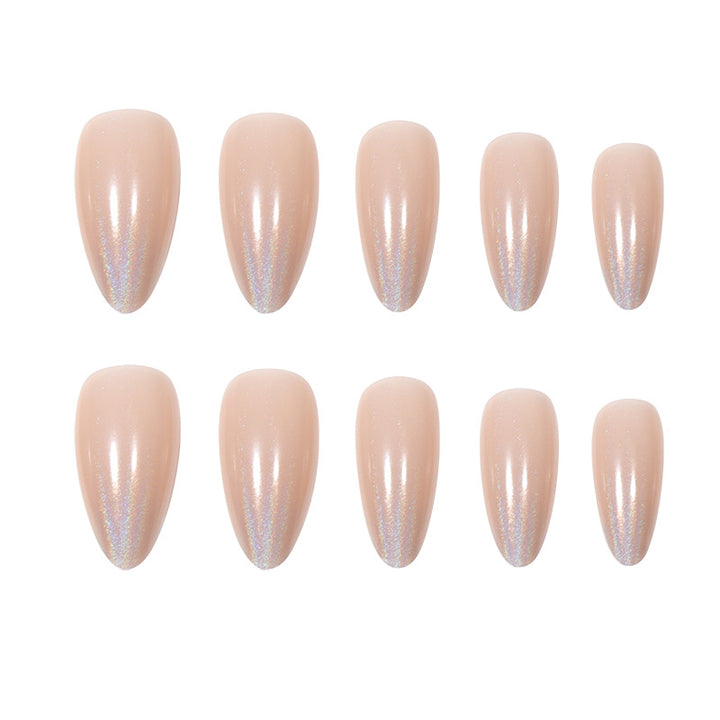 Glamorous Long Stiletto Press-On Nails with Holographic Finish Stornfield