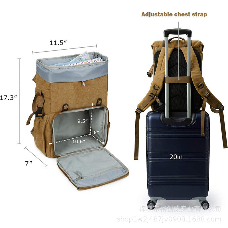 Vintage Canvas Travel Backpack Stornfield