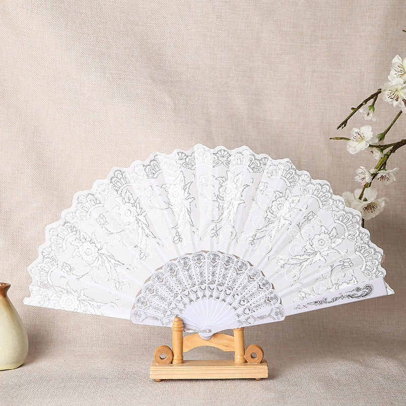 Ladies elegant lace fan Stornfield
