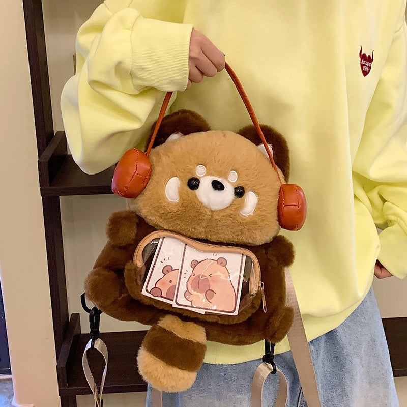 Plush Shoulder Bag in Bear Design Stornfield