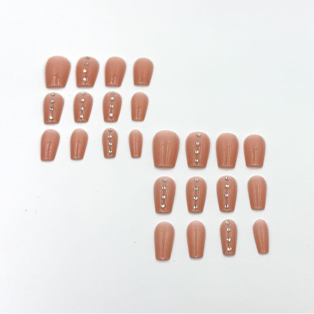 Glamorous Rhinestone Nail Art Design