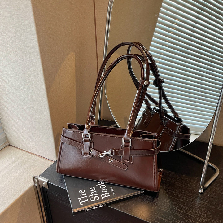Elegant Structured Handheld Tote Bag