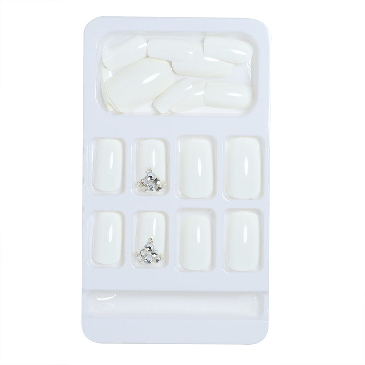 Luxury Press-On Nail Design with Rhinestone Accents Stornfield