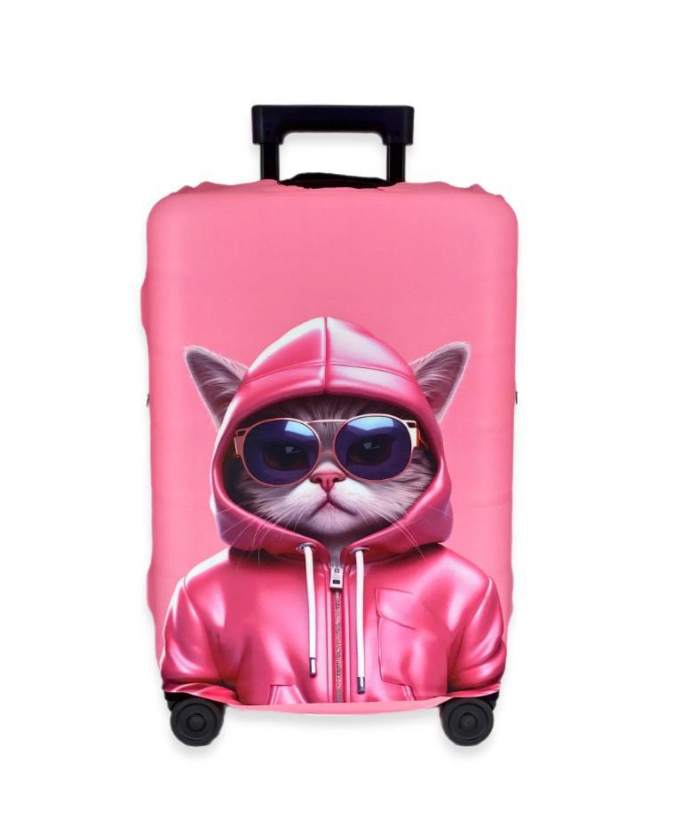 Unisex nan elastic suitcase cover with 3D dog design for trolley, stretchy and scratch-resistant Stornfield