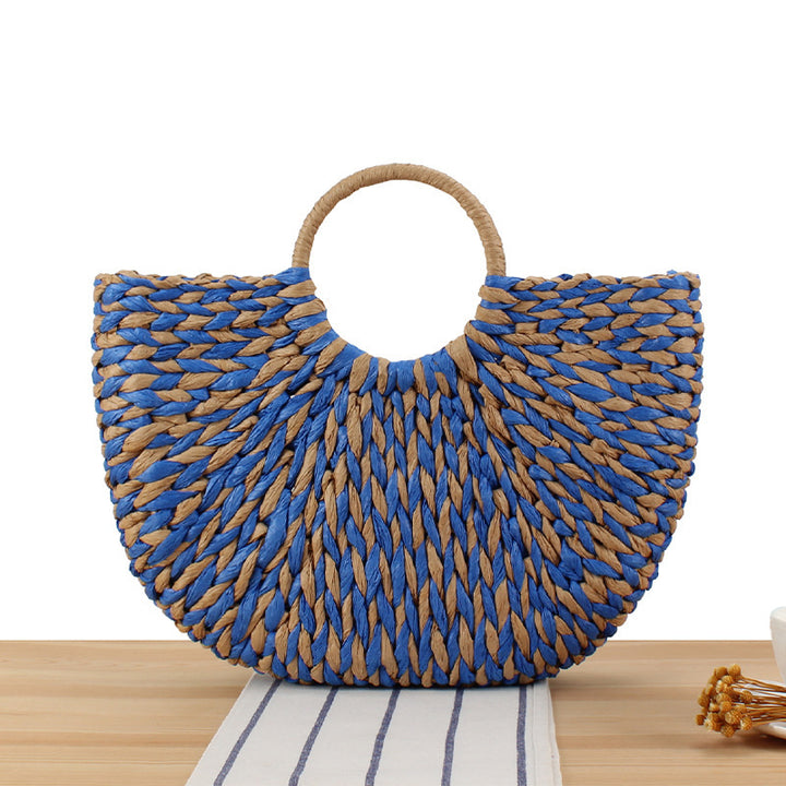 Braided Beach Bag with Ergonomic Handle Stornfield
