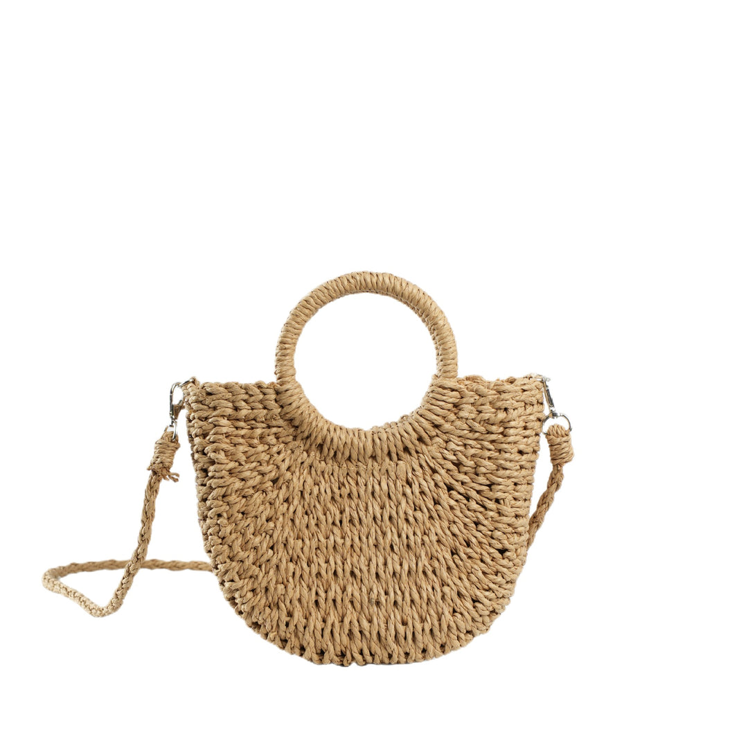 Handmade Basthandbag with Round Handles Stornfield