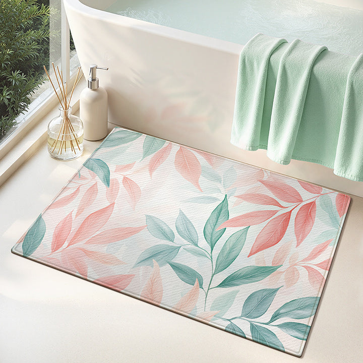 Coastal Shell Pattern Bath Mat