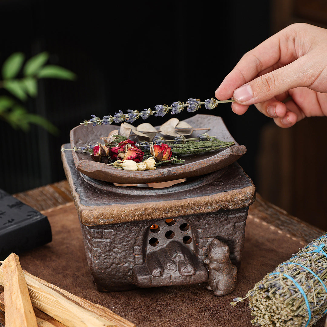 Decorative Aromatic Resin Incense Burner