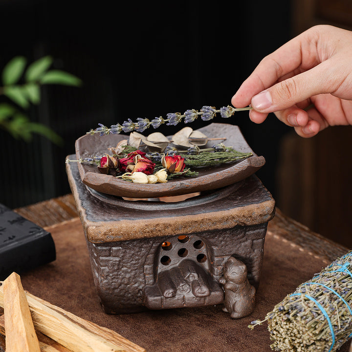 Decorative Aromatic Resin Incense Burner