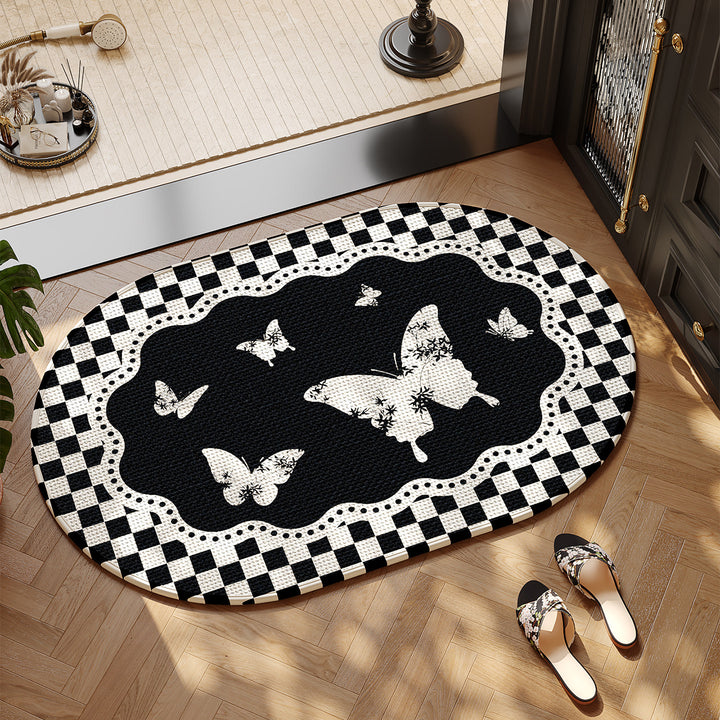 Butterfly-Themed Indoor Area Rug