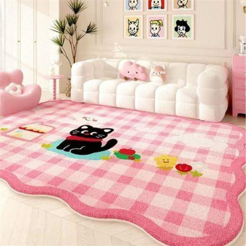 Floral Pattern Playful Area Rug