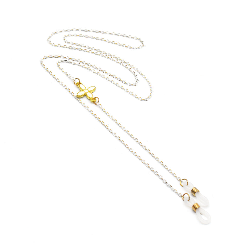 Elegant Floral-Design Eyewear Chain Stornfield