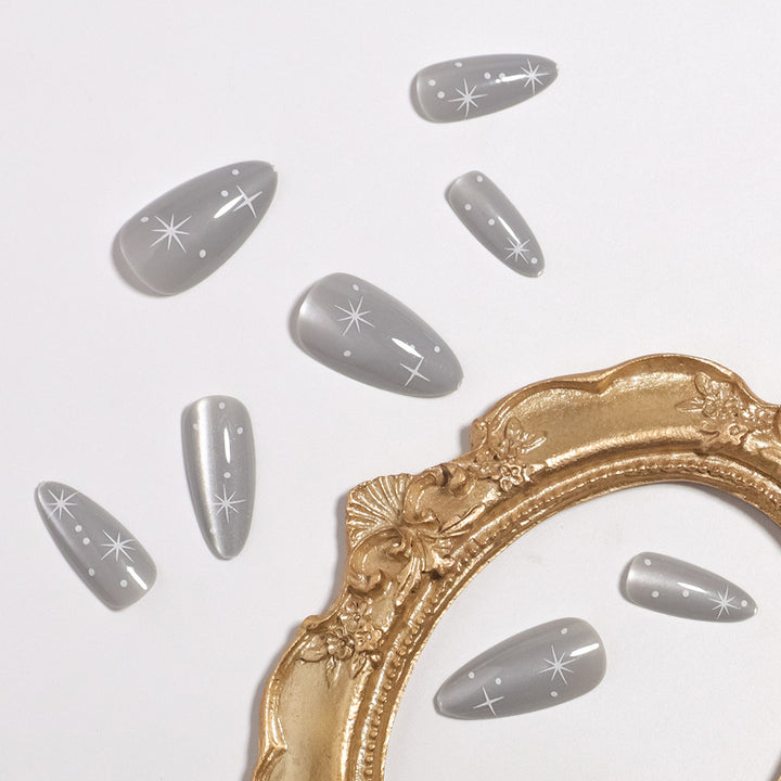Premium Metallic Press-On Nail Tips Stornfield