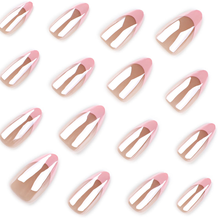 Artistic stiletto nails with gloss and transparency effects Stornfield