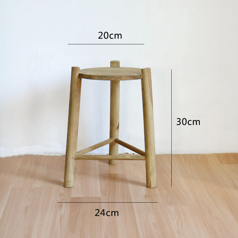 Massive wooden stool Stornfield