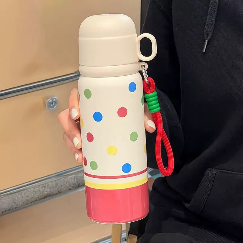 Women's insulated bottle with cheerful polka dot pattern Stornfield