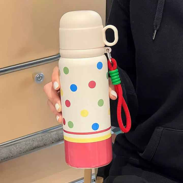 Women's insulated bottle with cheerful polka dot pattern Stornfield