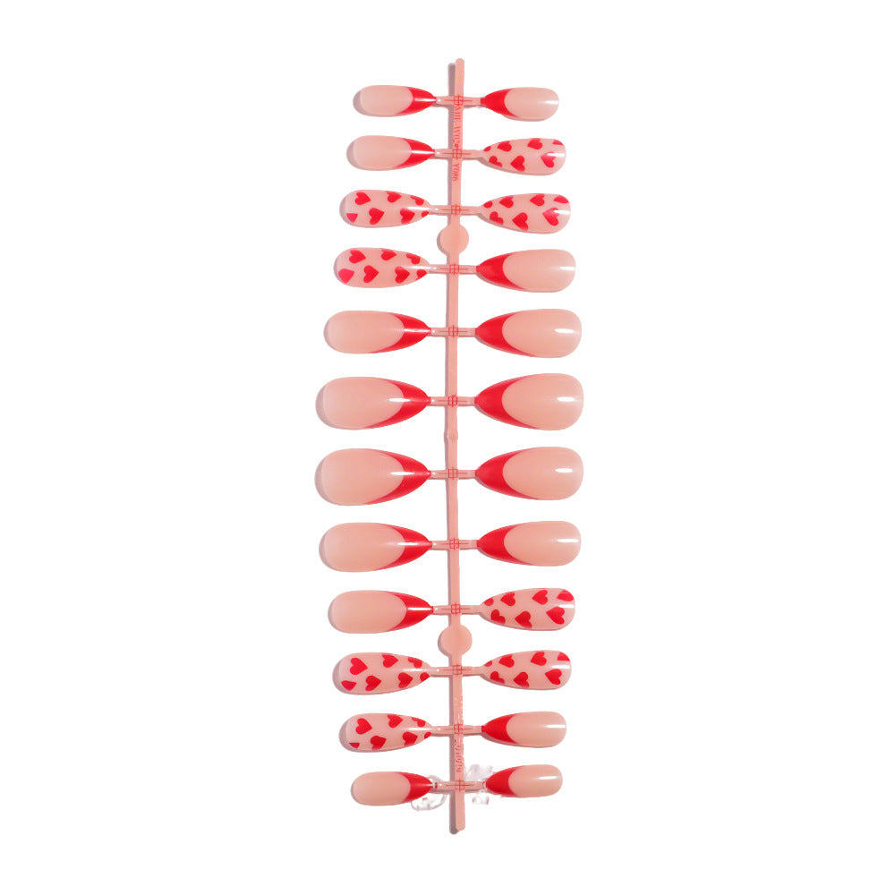 Artistic Heart Designed Press-On Nail Set Stornfield