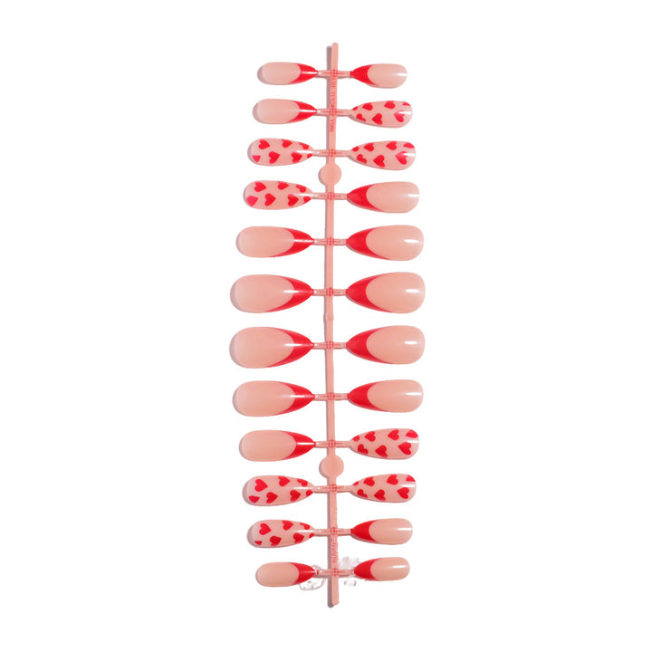Artistic Heart Designed Press-On Nail Set Stornfield