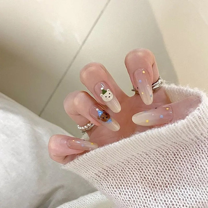 Artificial nails with cute animal designs Stornfield