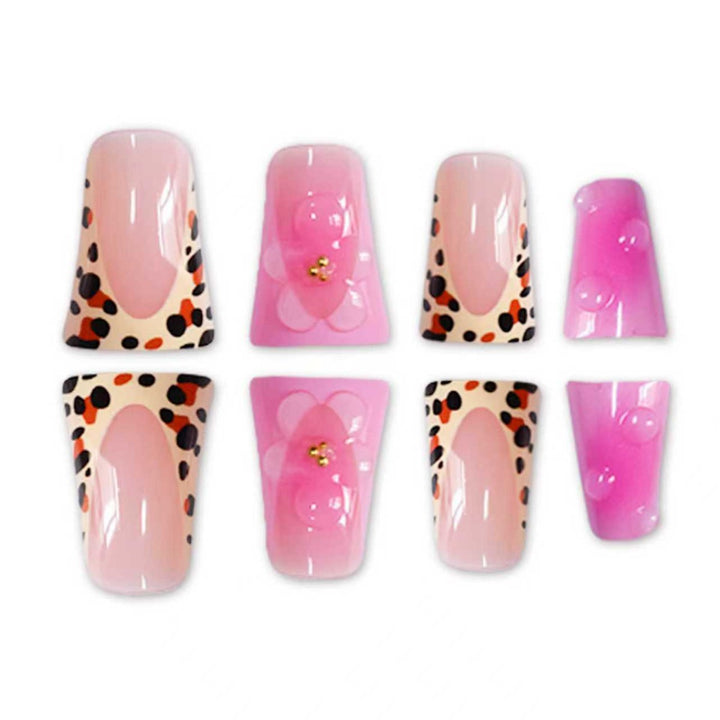 Artistic Floral Stiletto Nail Art Extensions Stornfield