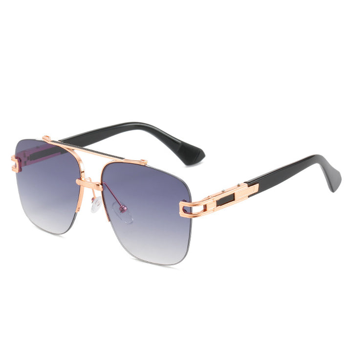 Women's fashionable square sunglasses with elegant metal frame Stornfield