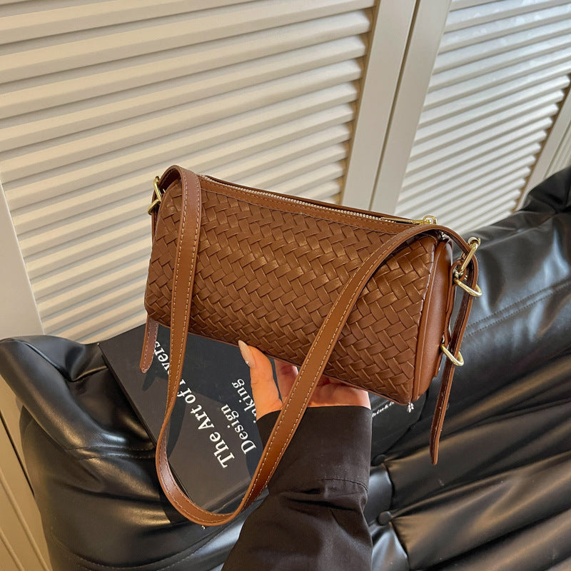 Woven Textured Crossbody Clutch