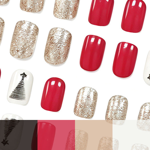 Festive Tree Design Nail Art Stornfield