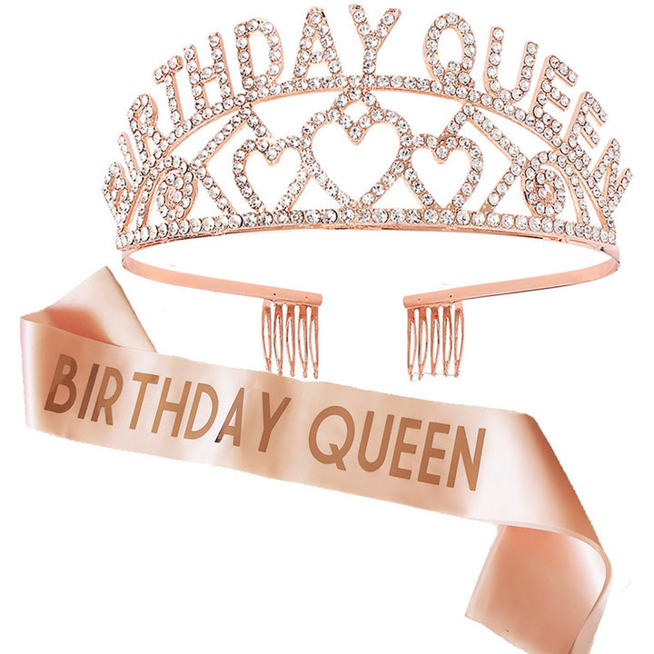 Women's Sparkling Tiara and Sash Set Stornfield