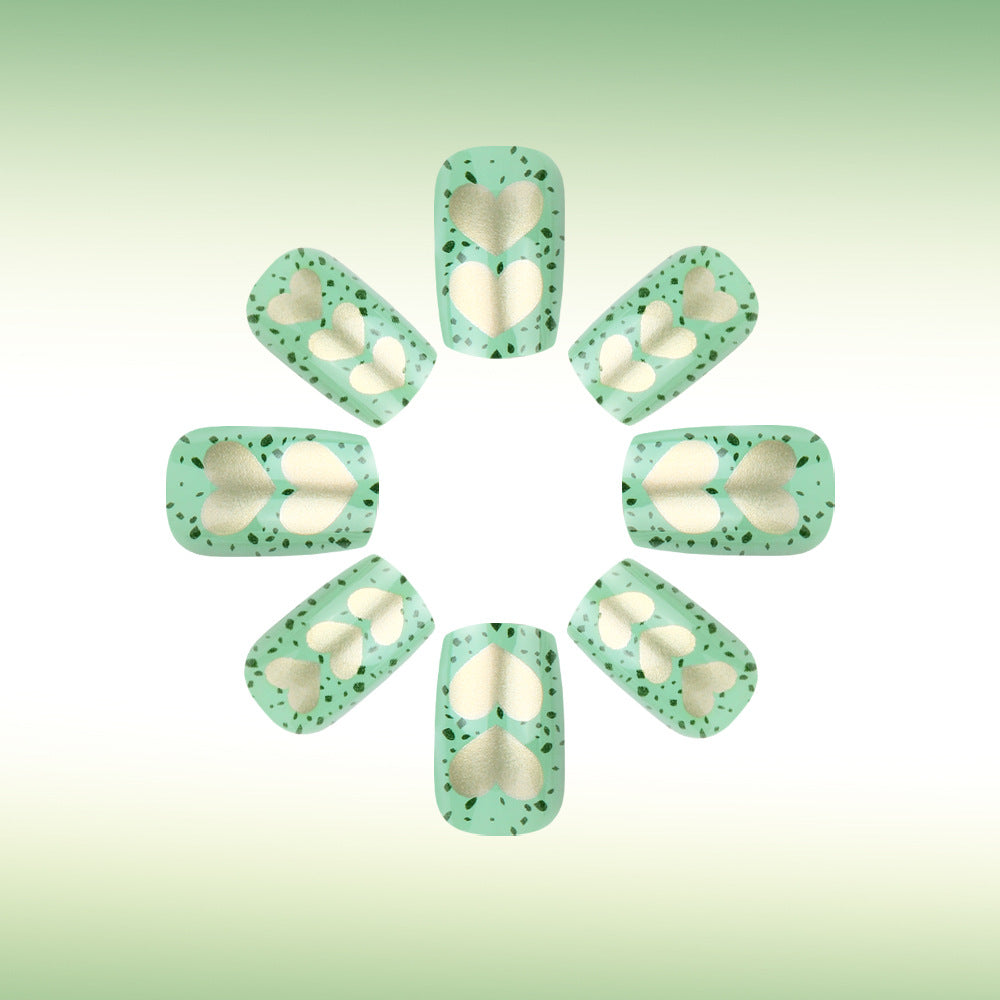 Artistic Heart-Embellished Nail Art Set Stornfield
