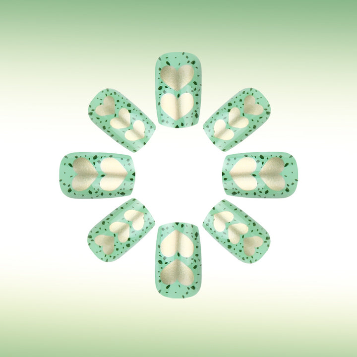 Artistic Heart-Embellished Nail Art Set Stornfield