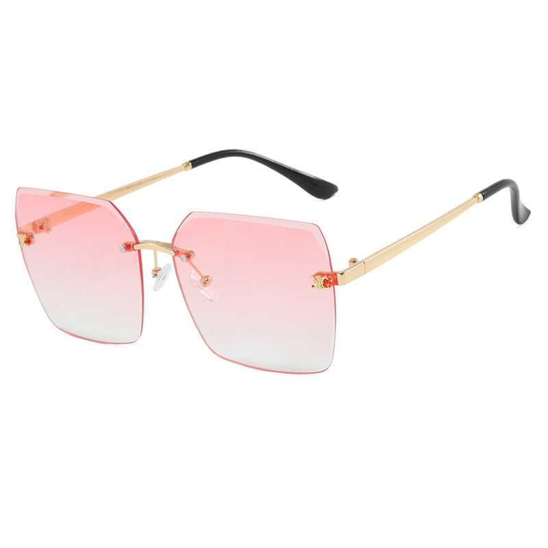 Women's square sunglasses in modern design with delicate metal frame Stornfield