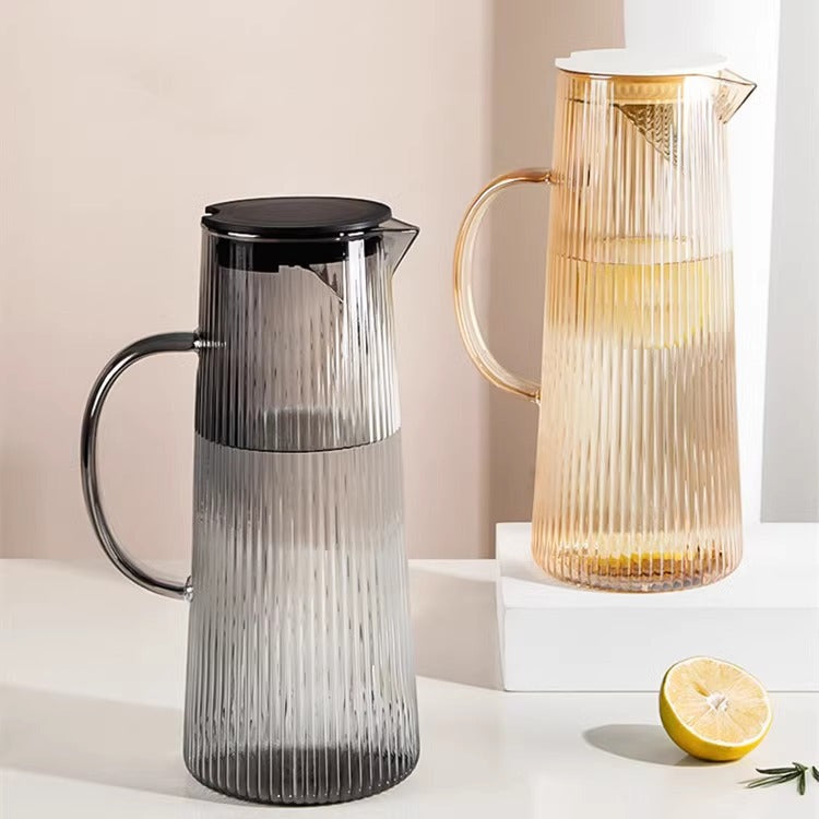 Ladies elegant glass jug with heat insulating lid Stornfield