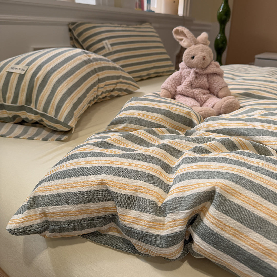 Cozy Plaid Duvet Cover Set