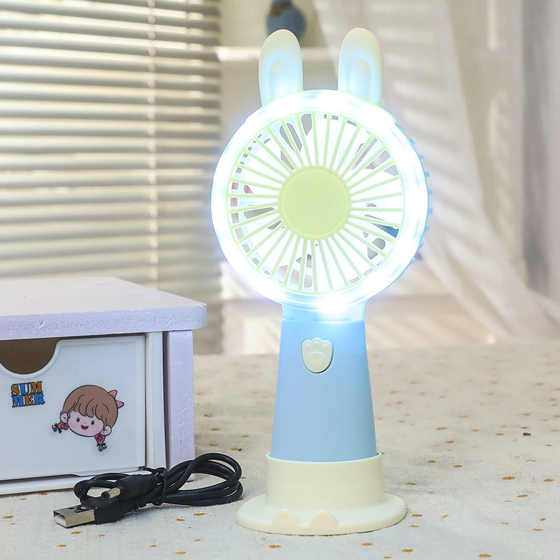 Women's Portable LED Fan in Cute Rabbit Design Stornfield