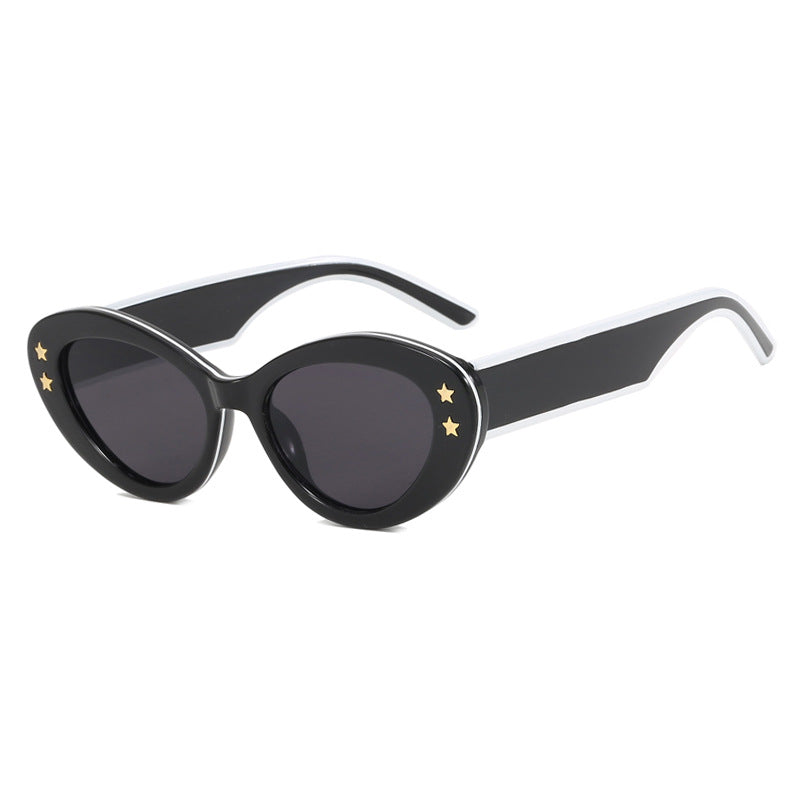 Ladies Cat-Eye Sunglasses with Luxurious Plastic Frame and Decorative Accents Stornfield