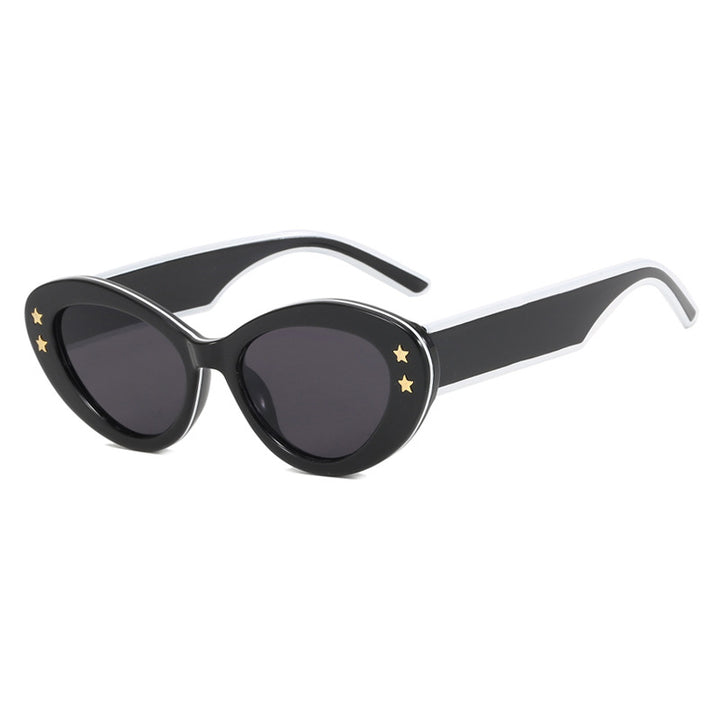 Ladies Cat-Eye Sunglasses with Luxurious Plastic Frame and Decorative Accents Stornfield