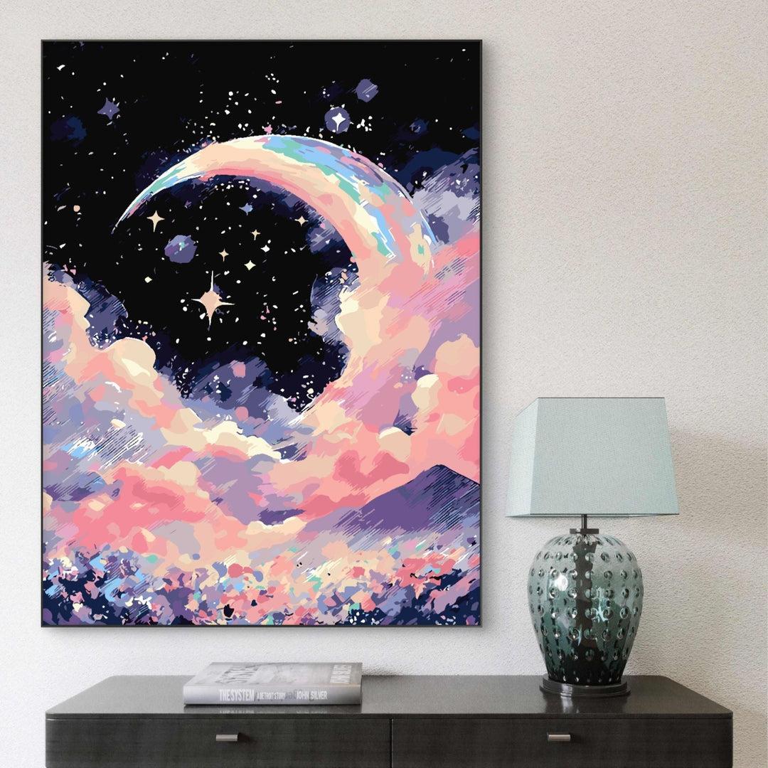 Dreamy Celestial Landscape Canvas Art Stornfield