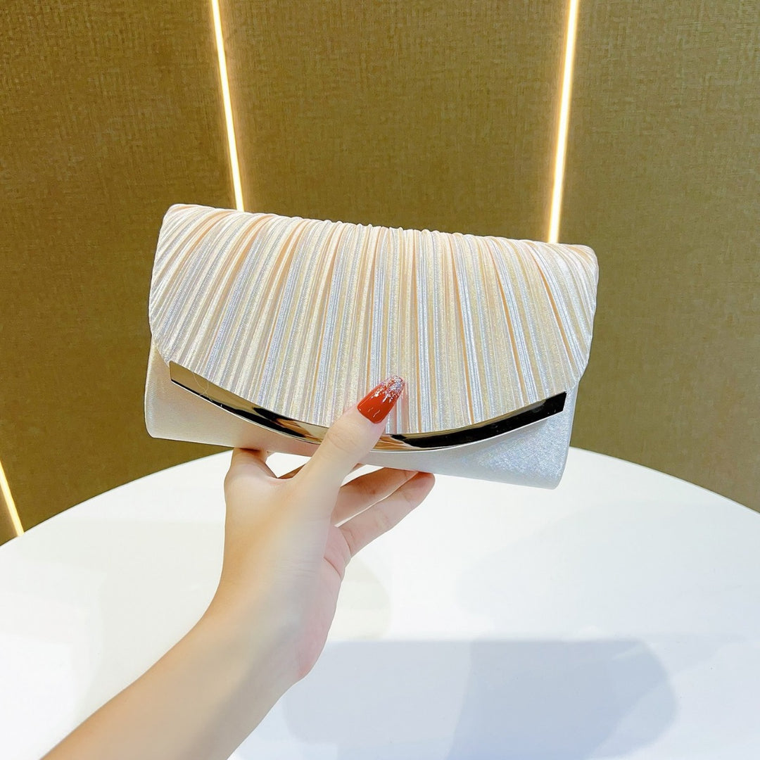 Elegant Pleated Evening Clutch