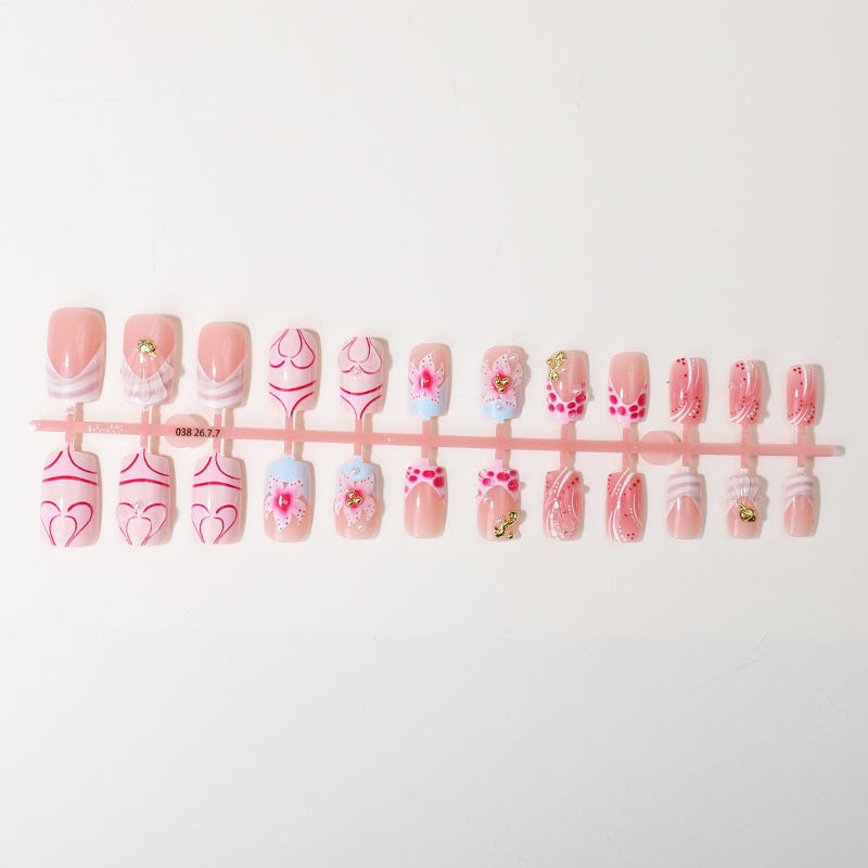 Artistic 3D Decorative Press-On Nail Tips Stornfield